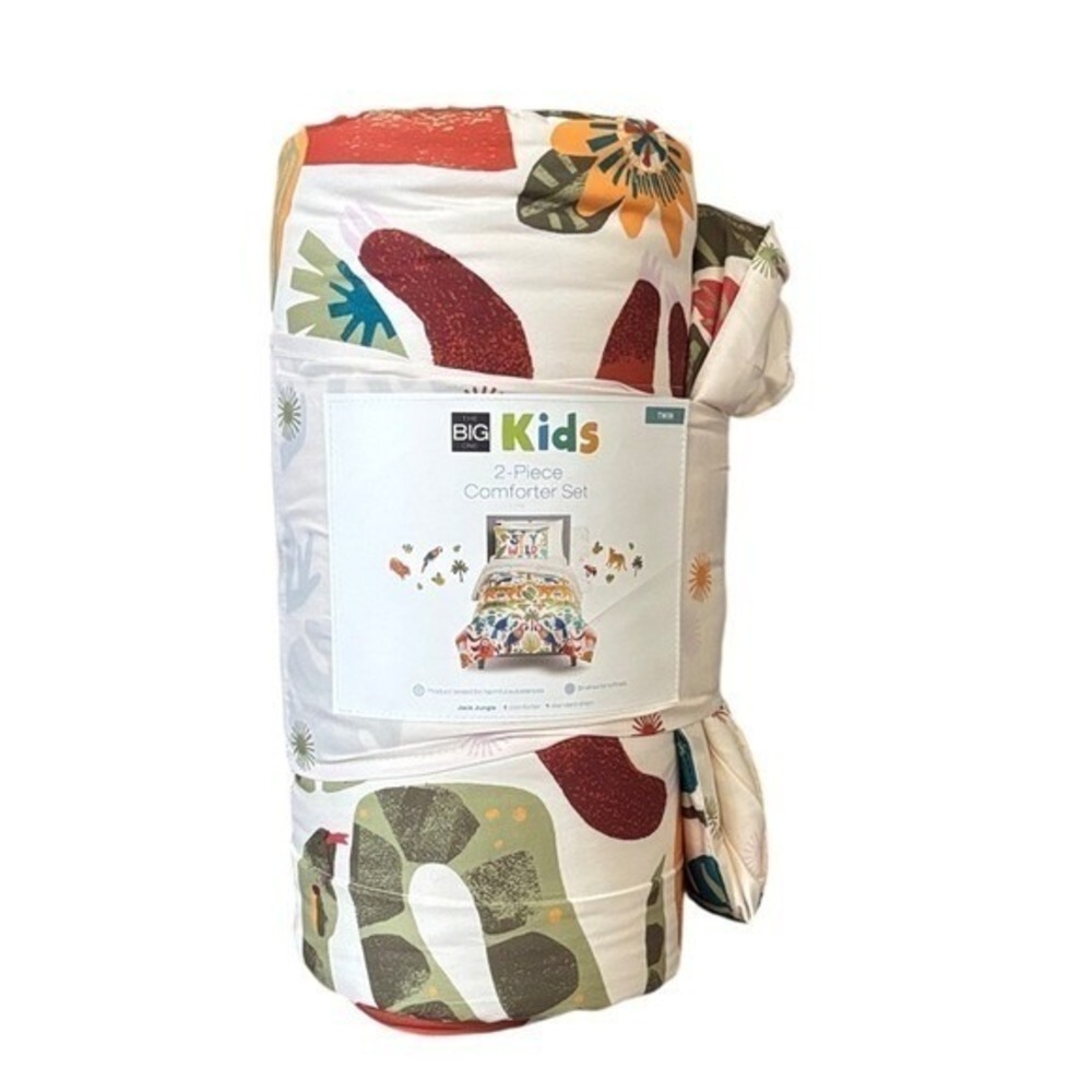 The Big One Kids Jack Jungle Animals "Stay Wild" 2-Piece Comforter Set Twin - Picture 5 of 7